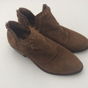 Vince Camuto Palmina Perforated Suede Booties